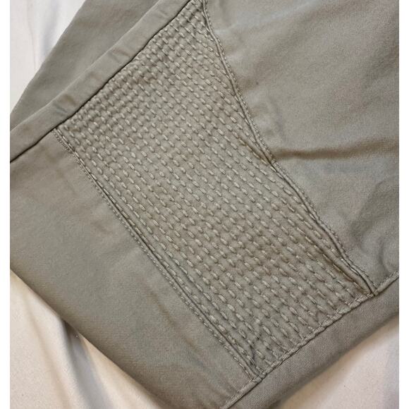 KanCan Jeans Womens Tan Denim Moto Straight Stretch Slim 13/30 - Picture 4 of 8